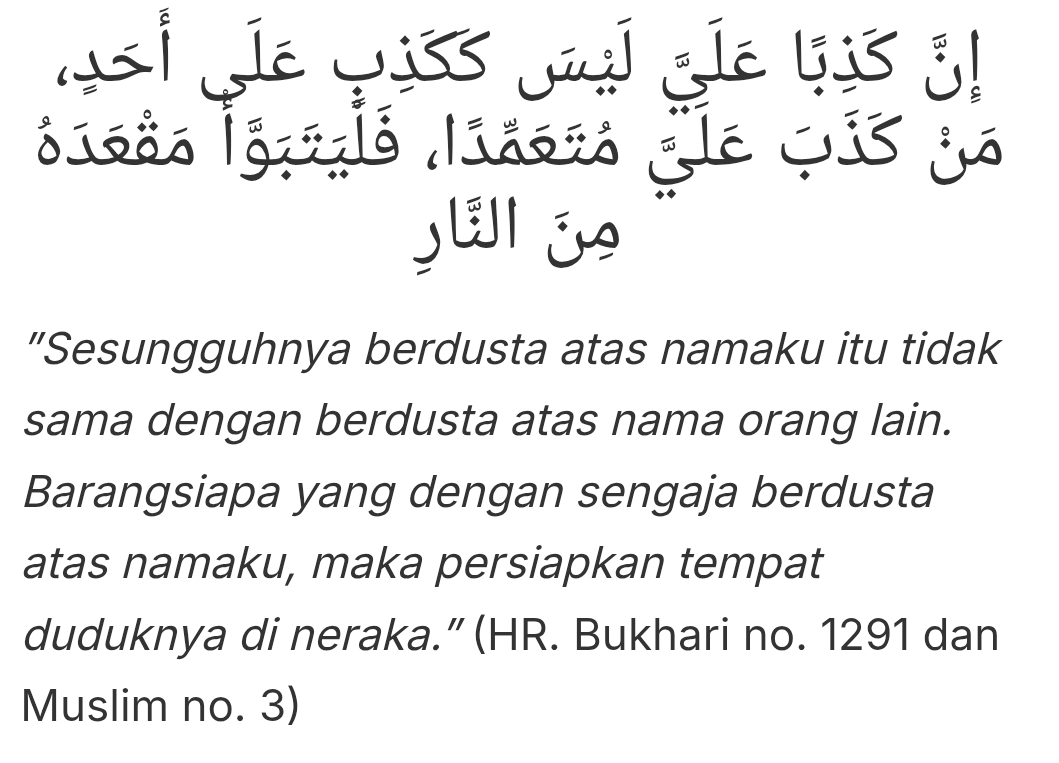 segopincux's tweet photo. @txtdrimedia Dusta, bohong dan orang-orang seperti ini sudah diprediksi dalam hadits. Berbohong atas nama Allah (mencuplik sebagian ayat Al Qur'an) https://t.co/eRPpJPDwUL