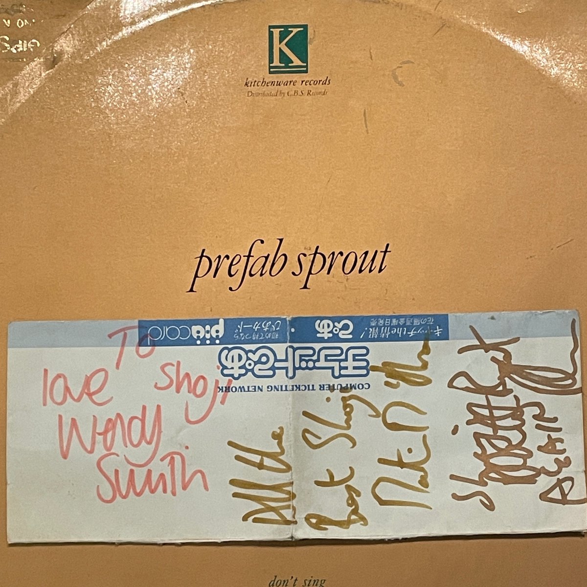 MILEHIGHCLUB202's tweet photo. ほな思い出そか
#prefabsprout #PaddyMcAloon #WendySmith #MartinMcAloon #NeilConti #1986japan #サンケイホール #ウドー音楽事務所 #listeningbar #vinylbar #musicbar #レコードバー #ミュージックバー #mhc07072026 https://t.co/x73KxPZf1b