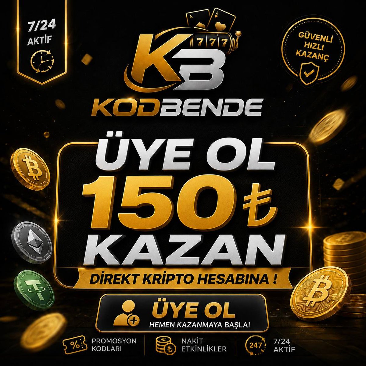kodbende's tweet photo. 🆒 Yeni üyelere özel 150₺ nakit veriyoruz hemen çekebilirsiniz.

✔️ Market &amp; Üye ol  ; https://t.co/sEyaCxw84Y

#denemebonusu #türkiye https://t.co/dITqlmJRfz
