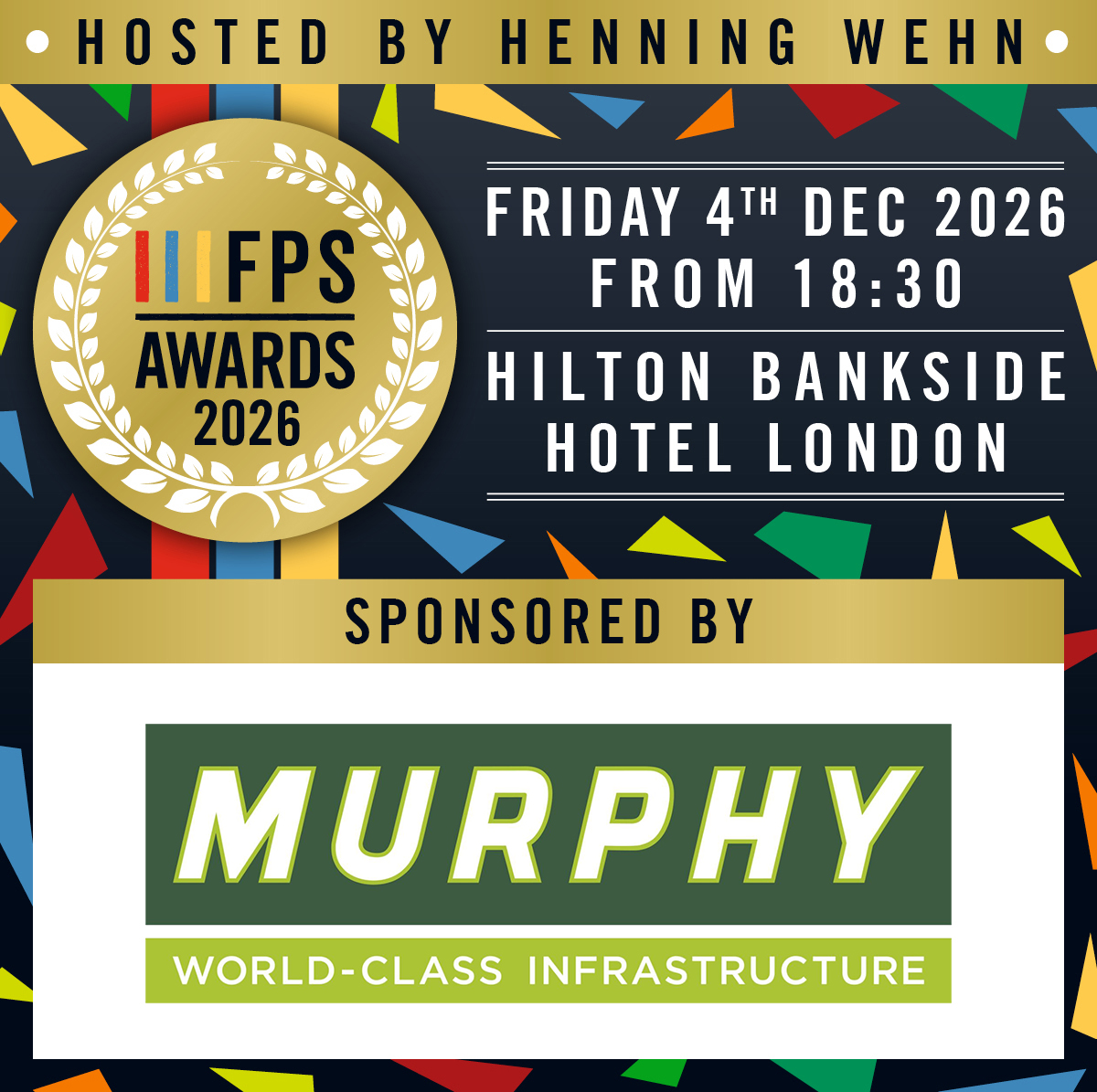 FPS_Piling's tweet photo. A huge thank you to Murphy for supporting the FPS Awards 2026. 

Join us on 4 Dec, at Hilton London Bankside as we celebrate excellence in geotechnical engineering.

Only through the kind support of sponsors are events such as this possible! 

https://t.co/Vomlfl8tSG https://t.co/EYdkzTiaWC