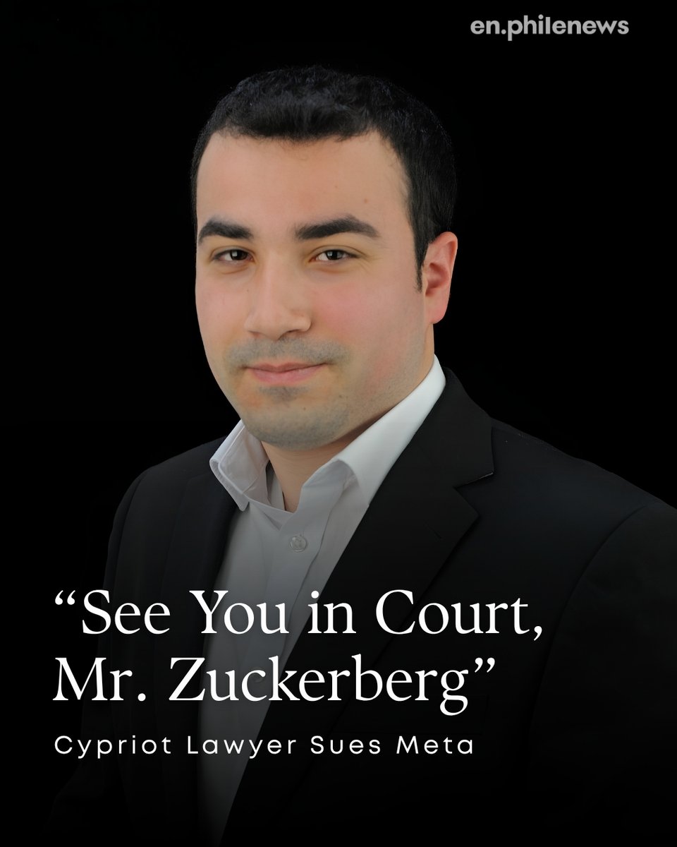 enphilenews's tweet photo. A Cypriot lawyer is taking on Meta.

Petros Papadopoulos has filed a lawsuit against Meta Platforms Ireland Limited before the Limassol District Court, alleging its ban on political advertising in the EU and its content algorithms restrict political expression.

In a Facebook post announcing the case, Papadopoulos said "social media giants of this scale cannot be treated merely as private companies," arguing such platforms should be held to the highest standards on freedom of expression.

The case is at an early stage. Service of his claim to Meta is pending.

"See you in court, Mr Zuckerberg," Papadopoulos wrote. "Justice will decide who is right."

Read more on https://t.co/xqJjDn6B1t