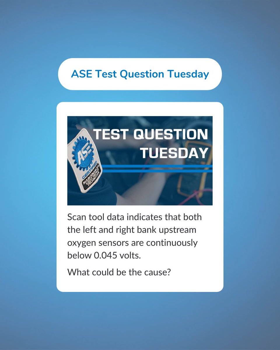 ASEConnects's tweet photo. This week's ASE Test Question is live on Shop Talk. Answer it for a chance to win our $1,000 Monthly Giveaway—$500 for you, $500 donated to the high school of your choice.

👉 https://t.co/00MnQ6cHM5 https://t.co/ynF13EsDc7