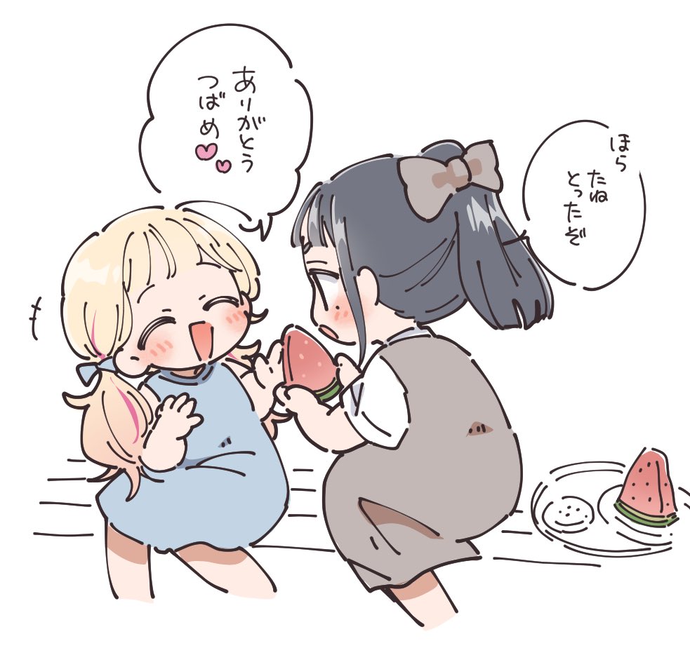 tanumochichi's tweet photo. スイカ食べるちゃま🍉 https://t.co/NiquGyQARv