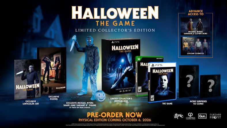 DreadCentral's tweet photo. 'HALLOWEEN: THE GAME' is getting physical editions.

Pre-orders are live now, and IllFonic just revealed the new Orange Grove Estates map featuring the iconic Wallace and Doyle houses.

Watch the new game footage here: [https://t.co/qQJuTePkeF] https://t.co/zz1hbkV4MJ