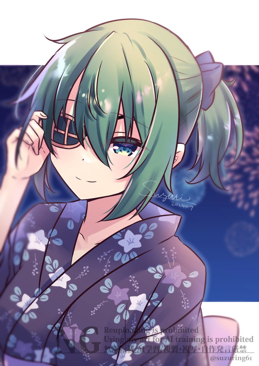 suzuring61's tweet photo. ポニーテール＆浴衣の日！（再掲） https://t.co/f0Gnti0BfX