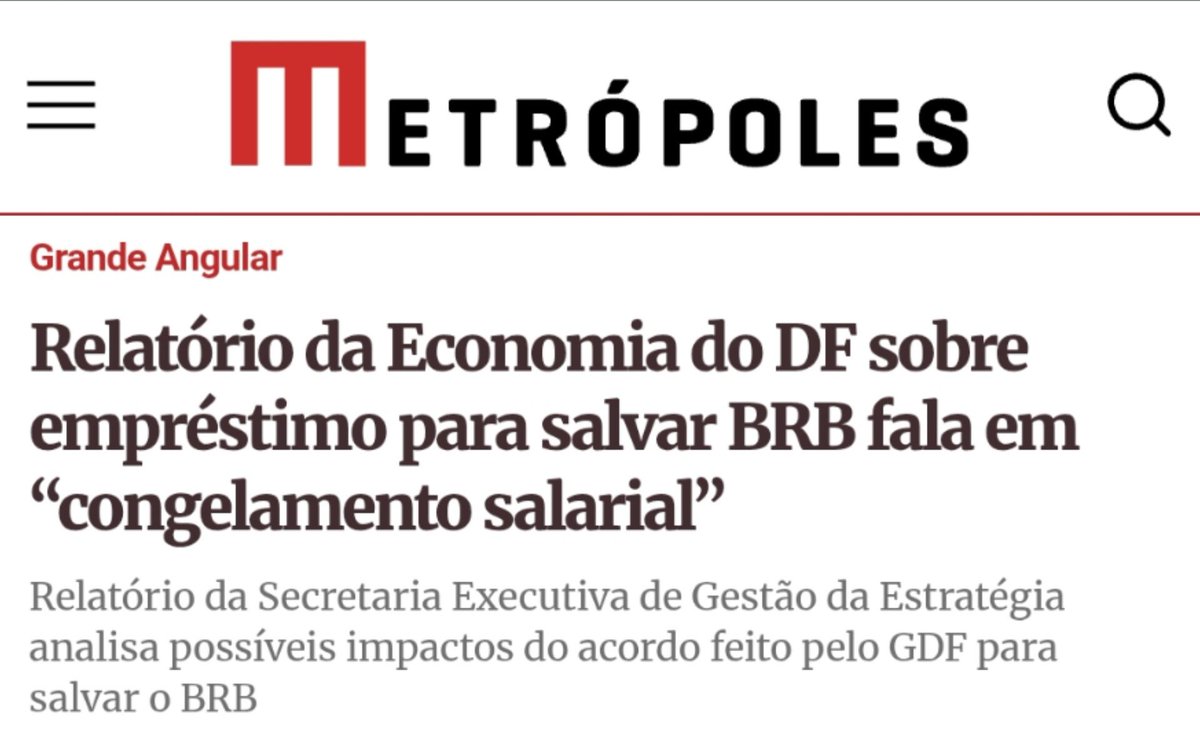 fabiofelixdf's tweet photo. Nós avisamos que o acordo do empréstimo bilionário para cobrir o rombo do BRB teria um impacto brutal sobre os servidores e os serviços públicos do DF.

Agora, a própria Secretaria de Economia admite que será necessário congelamento de salários, suspensão da valorização das carreiras e dos concursos públicos.

E o mais grave: o GDF declara que nem sabe qual será o tamanho do impacto desse empréstimo no caixa do governo. 

Quem vai pagar essa conta da corrupção é população.
