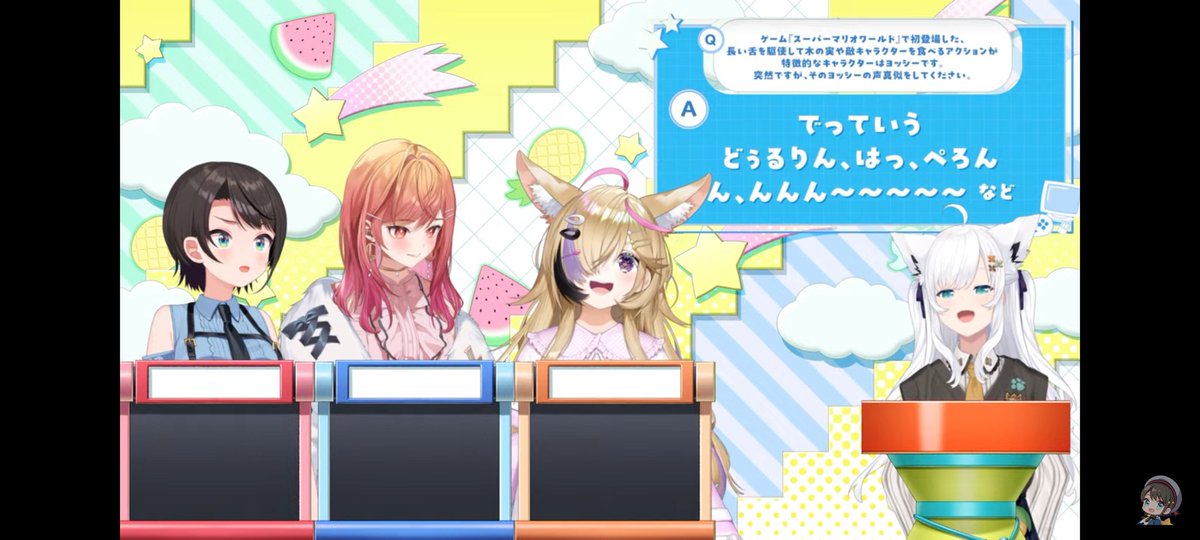 ORX013S's tweet photo. オタククイズ企画お疲れ様でした！
そして莉々華社長、優勝おめでとうございます🎉
懐かしのネットミームから名作アニメ・漫画からの出題まで幅広い問題に加え、3人の接戦や珍回答、フブちゃんの知識量に終始楽しく拝見してました✨️
#生スバル https://t.co/HzF5DsTu5q