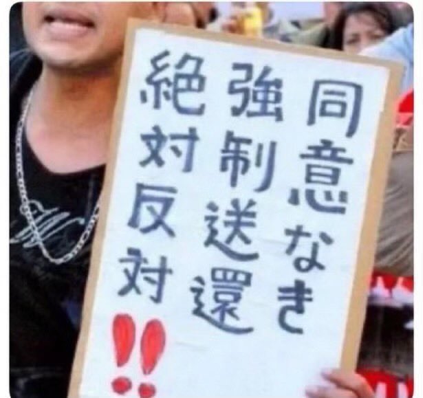 zundamotisuki's tweet photo. 強制送還するのに本人の同意は不要だと思いませんか？

強制送還に本人の同意はいらないと思う人‼️

手を上げるのだ🖐️

🙋‍♂️< 母国で終身刑になるような犯罪をした人なら尚更です https://t.co/UTzhYHJUm6