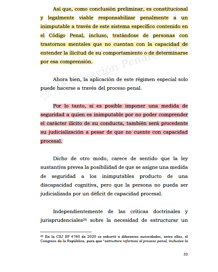 Melovides's tweet photo. Es posible imponer una medida de seguridad a un inimputable y su judicialización es procedente, a pesar de no contar con capacidad procesal. https://t.co/bR1ga5FECT https://t.co/4YhAt5XjIm