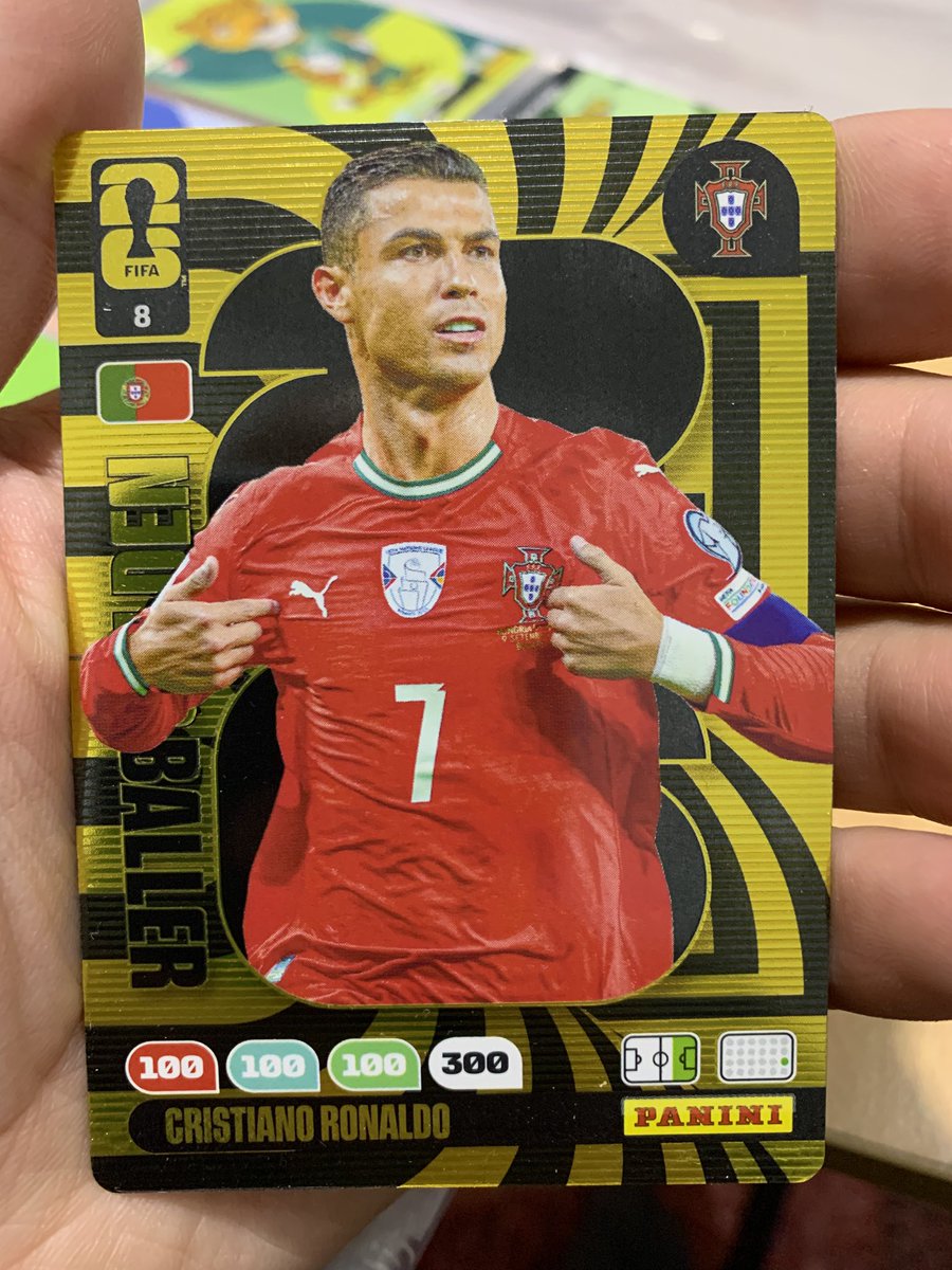 serhatttas's tweet photo. Dünya Kupasını alamasa da sonuna kadar Ronaldo’cuyuz. CR7🇵🇹 #
#Mbappé #worldcup2026 #cr7 #salı #panini https://t.co/9uf05nmgOB