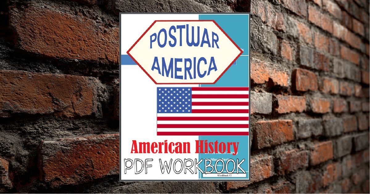 studenthandouts's tweet photo. Postwar America - United States History workbook for high school is free to print (PDF file).  #apush #ushistory #americanhistory #workbook #homeschool #highschool #independentlearning #collegeprep https://t.co/rnLG6je87f https://t.co/w9qXanDAg2