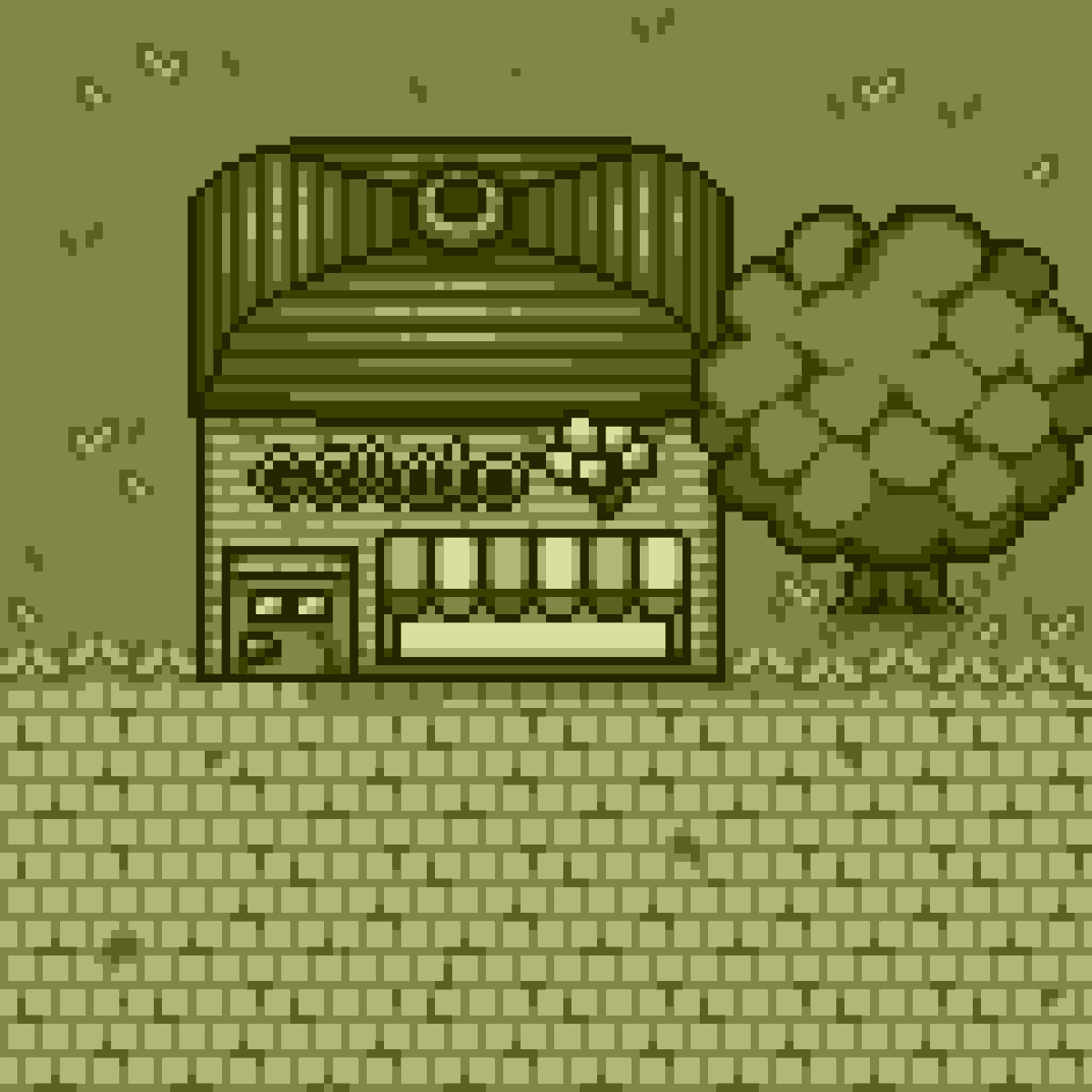 pimpixels's tweet photo. Pixeling houses for the city sim this week - first up is a gelateria 🍦

#pixelart #indiedev https://t.co/WATKqfv0fF