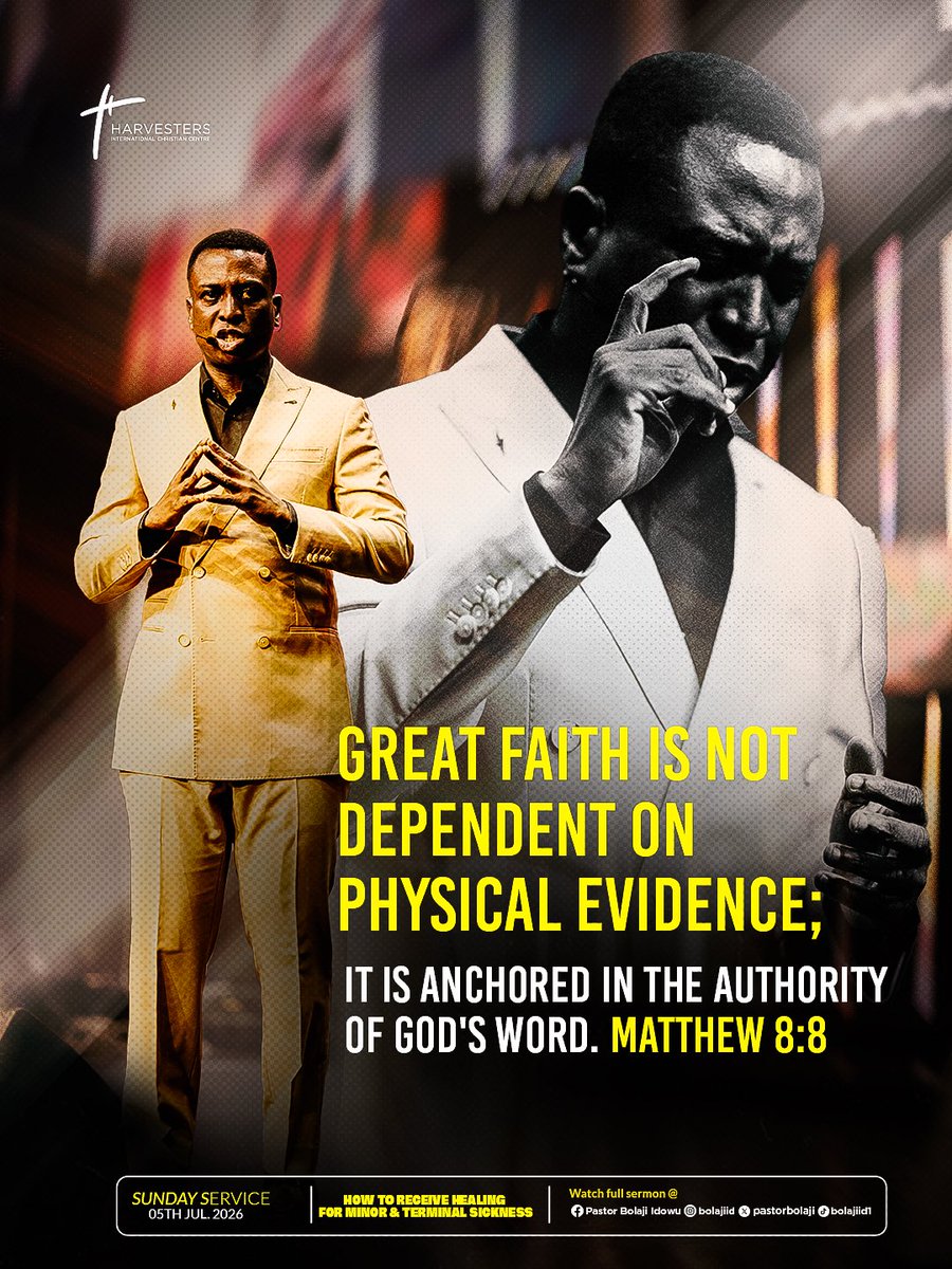 pastorbolaji's tweet photo. Faith doesn’t wait for evidence. Faith stands on God’s Word.
What is your faith anchored on? Physical evidence or God’s Word?
Choose to believe God’s word above what your eyes can see (Matthew 8:8)
#harvesters #faith #pastorbolajiidowu #word #direction https://t.co/djoDvZbiH2