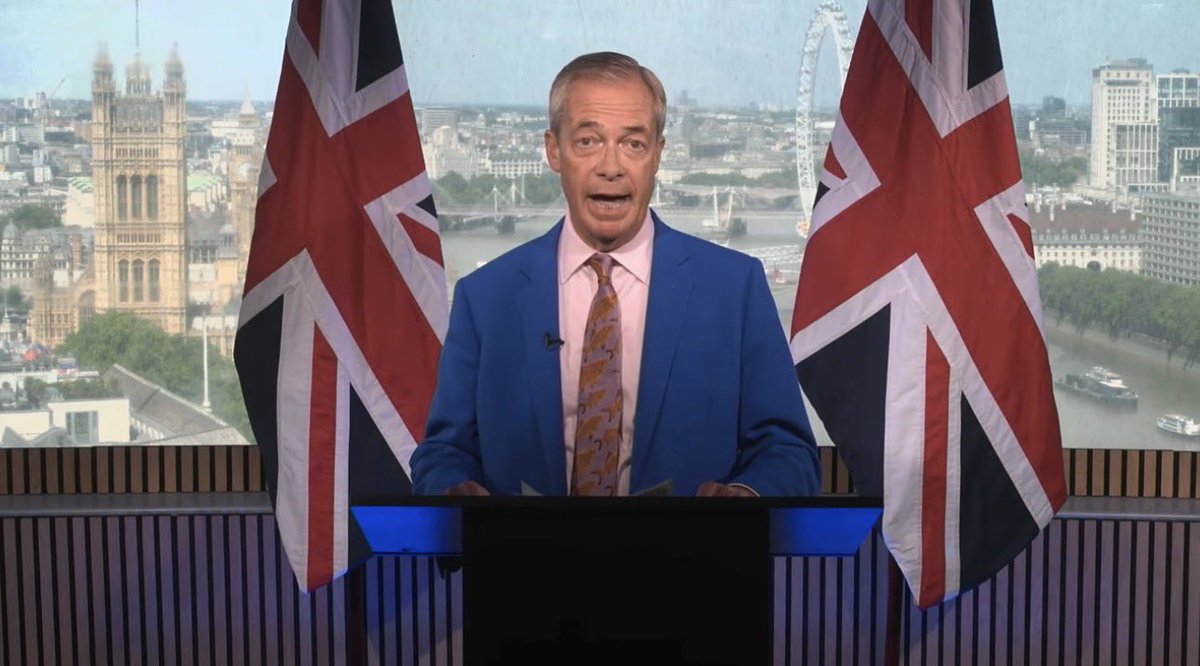 TousiTVOfficial's tweet photo. 🇬🇧 BREAKING: Nigel Farage resigns as MP and triggers by-election

He will have to stand again as candidate in order to return to Parliament. https://t.co/5CPqBWAUta