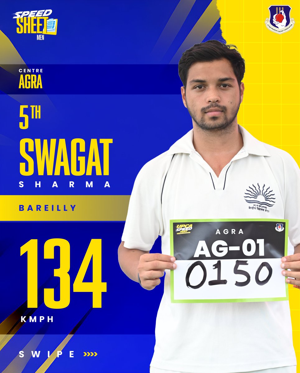 UPCACricket's tweet photo. Presenting the next set of fastest male bowlers from UPCA Speed Hunt Agra. @BCCI
#UPCASpeedHunt #UPCA #Agra https://t.co/beNOTniQnH