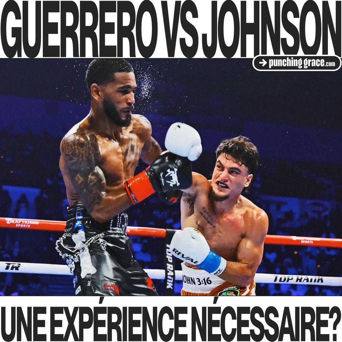 punching_grace's tweet photo. 🥊Guerrero vs Johnson : une expérience nécessaire?
« Machine Gun » avait la lourde tâche d’aller l’affronter chez lui, à Cleveland, Ohio.
Un texte de 𝐍𝐚𝐭𝐡𝐚𝐧 𝐃𝐞́𝐜𝐚𝐫𝐢𝐞.
💪À LIRE: https://t.co/chXe9kZ4KB
#BraceForImpact | #PunchingGrace https://t.co/XIZkXUSJUA