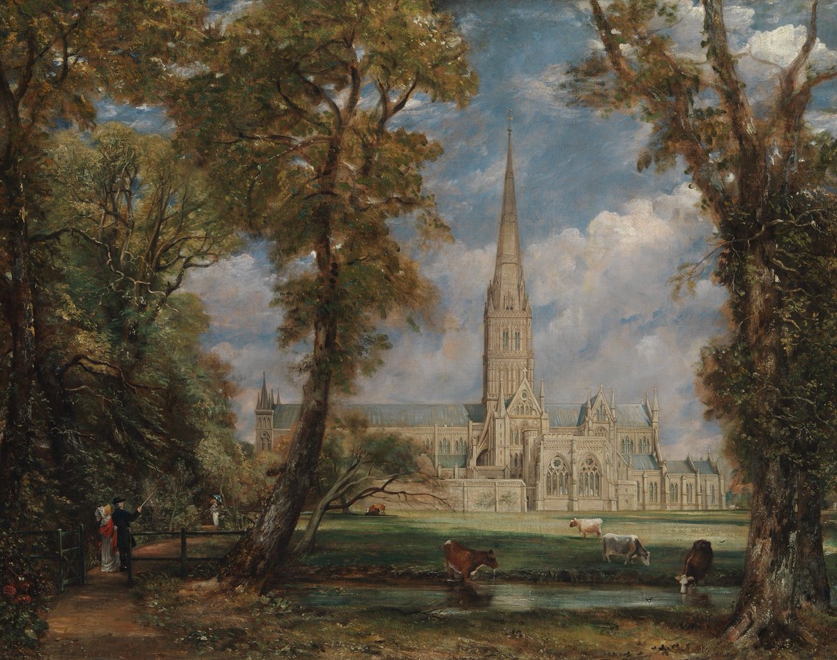 RomanticCanvas's tweet photo. Salisbury Cathedral from the Bishop's Grounds
John Constable, ca. 1825 https://t.co/xcWusxZGR6