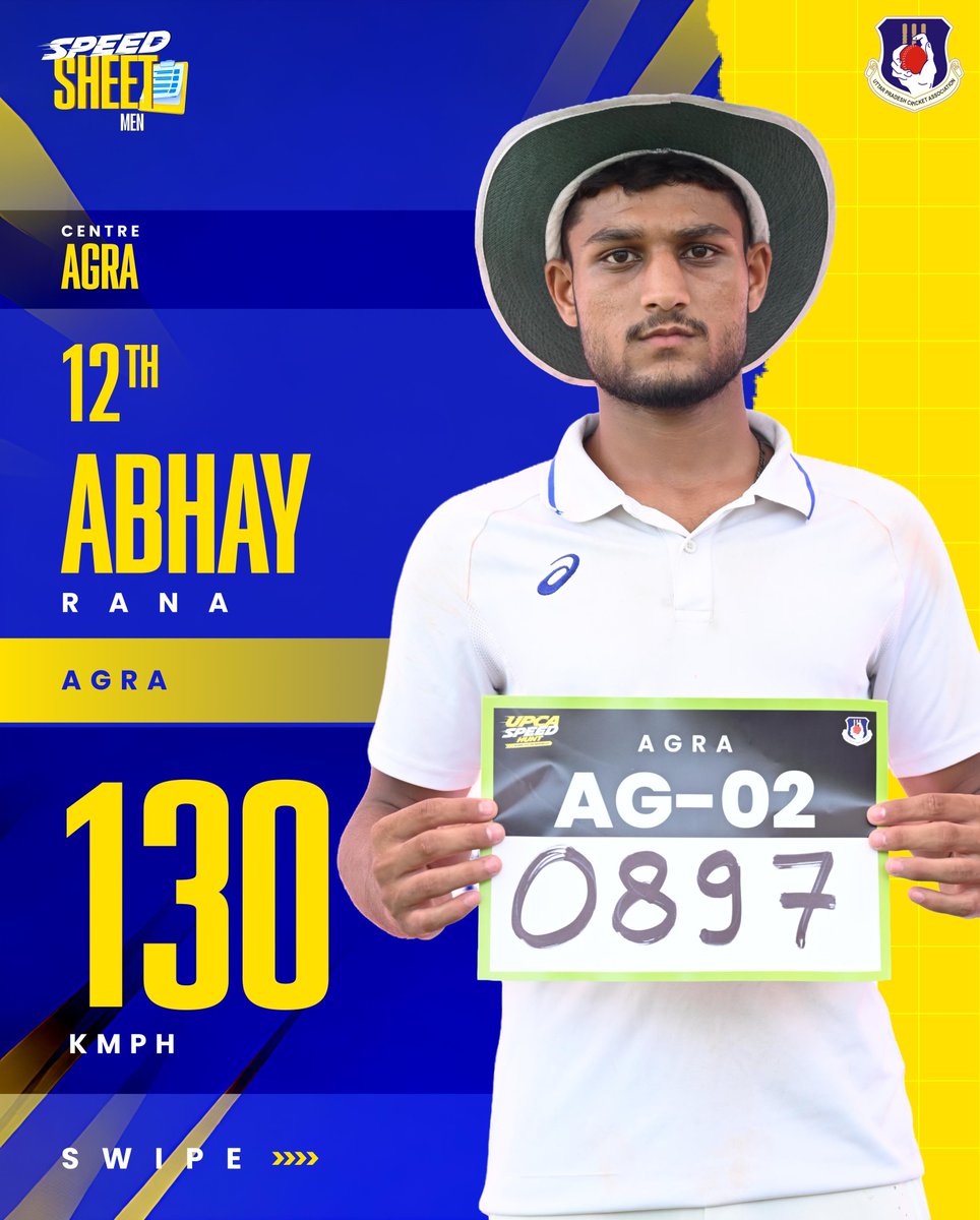 UPCACricket's tweet photo. Presenting more of the fastest male bowlers from UPCA Speed Hunt Agra. @BCCI
#UPCASpeedHunt #UPCA #Agra https://t.co/PJDjydhWO8