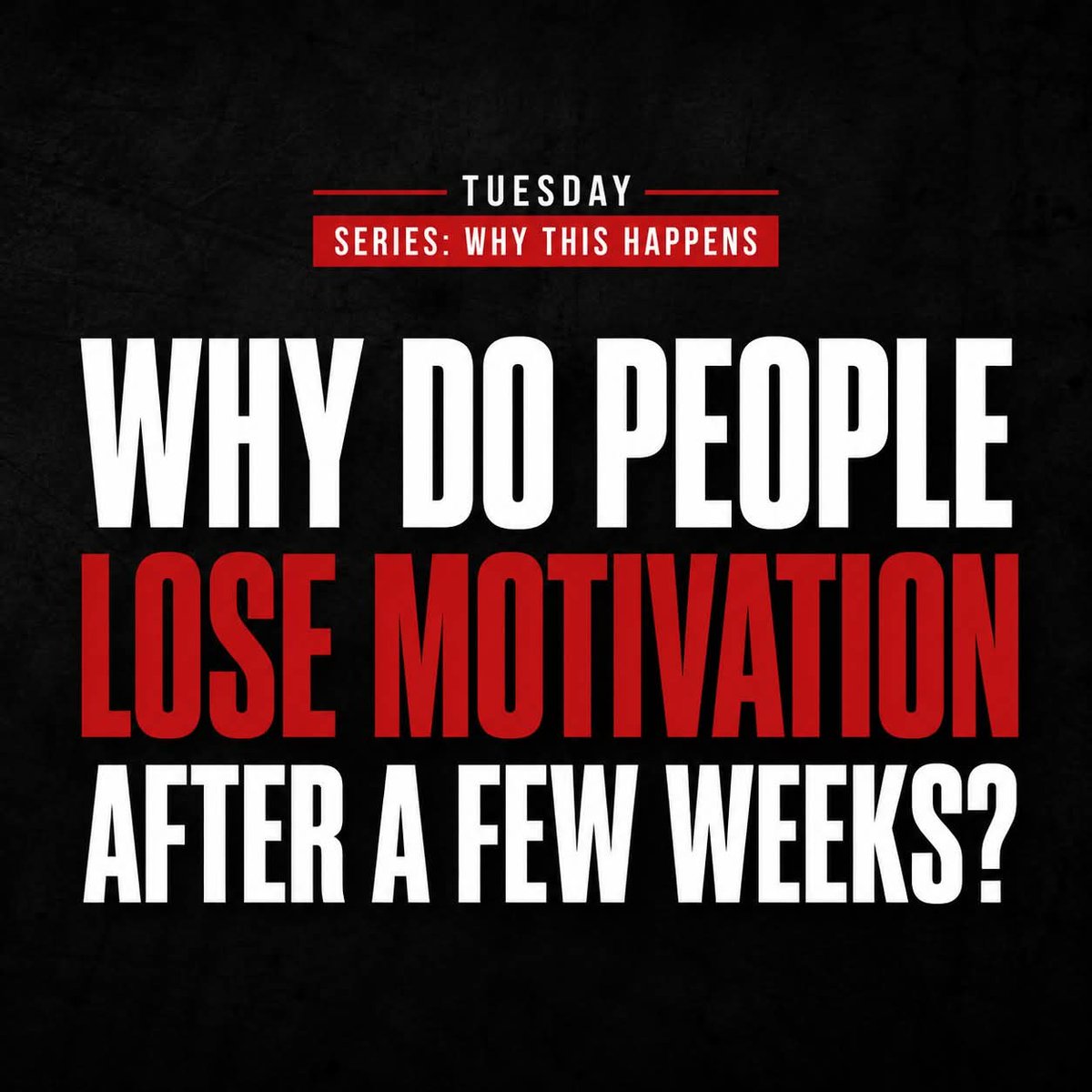 JamesCipriani's tweet photo. 💪 One question I've been asked for years is:
"Why do I always lose motivation after a few weeks?"

Here's what I think is really happening.

People don't usually lose motivation.
They lose evidence.

The first week is exciting.
The second week still feels new.
Then...
The scale stops moving every day.
The mirror doesn't look much different.
Strength isn't skyrocketing.
So they assume the plan has stopped working.

It hasn't.
The visible results just haven't caught up to the work yet.

One thing I've noticed over the years is that the people who succeed don't need constant proof that they're improving.
They trust the process long enough for the results to show up.

That's a skill.
And it can be learned.

#TrainSmart #Consistency #Results