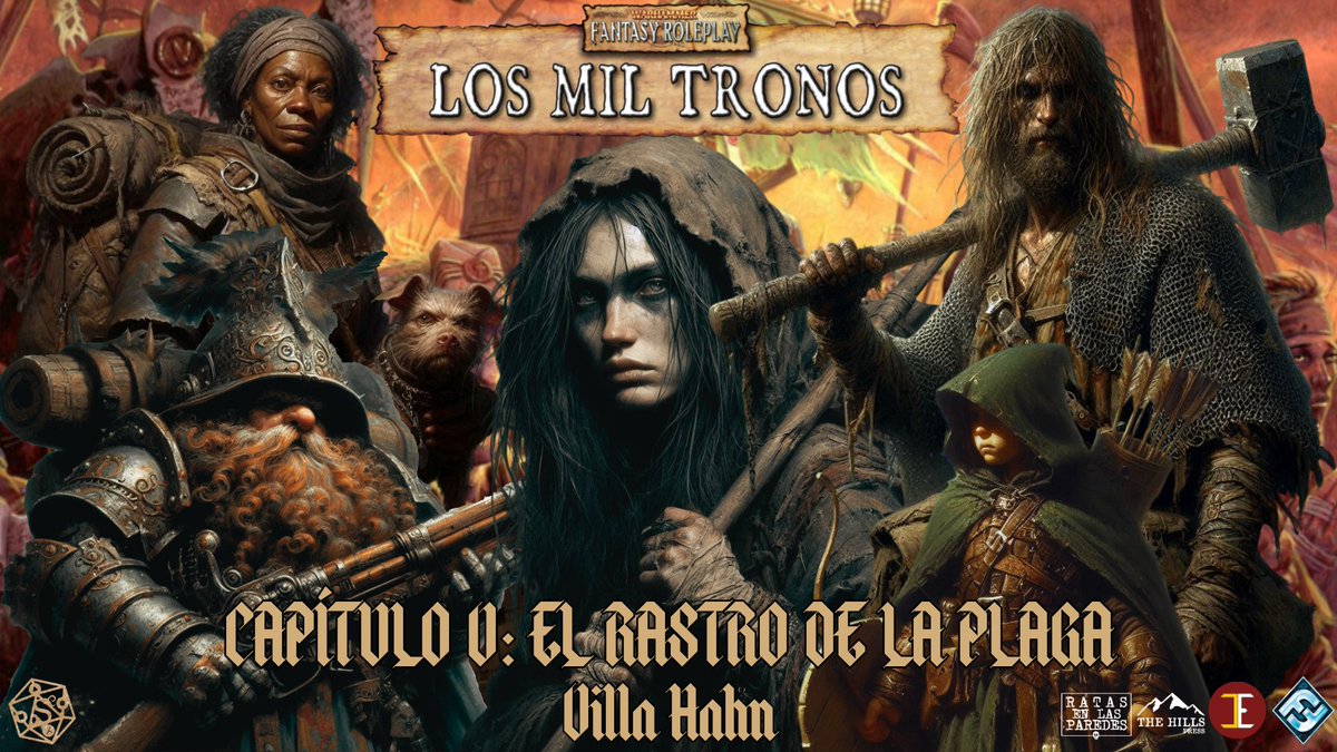 shirowhasi90's tweet photo. ¡MUCHACHADA ROLERA! 🎲

HOY a las 21:30 sesión 25 de "LOS MIL TRONOS" #warhammer con #RelP de @TheHillsPress

@AikiGuille, @Altagor_, @EmilioVChica, @IbericanG, @Kenderr6, @VOADxROL y yo en un martes de resurrección, reencuentros y pústulas.

▶️ https://t.co/4h34ftUtXa https://t.co/NUAMpghhH7