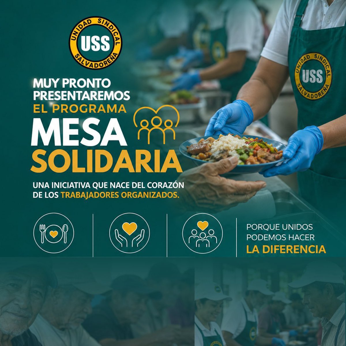 Aj_AdolfoSolis's tweet photo. La fuerza de un sindicato también se demuestra sirviendo a su gente. 

Mesa Solidaria llega para impulsar una cultura de apoyo, empatía y compromiso con la clase trabajadora salvadoreña.

Porque juntos somos capaces de transformar realidades.

#MesaSolidaria #UnidadSindicalSalvadoreña #Solidaridad #ElSalvador