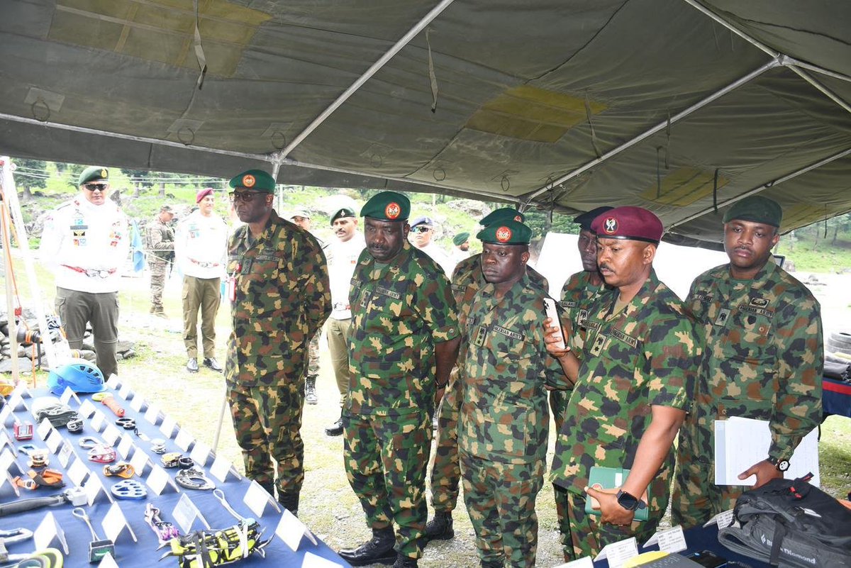 artrac_ia's tweet photo. High Altitude Warfare School

A Nigerian Army Delegation visited HAWS on 06 Jul 26.

The visit focused on studying mountain warfare capabilities, strengthening military diplomacy, and enhancing professional exchange and bilateral defence cooperation.

@adgpi https://t.co/HV0F2wfwCM