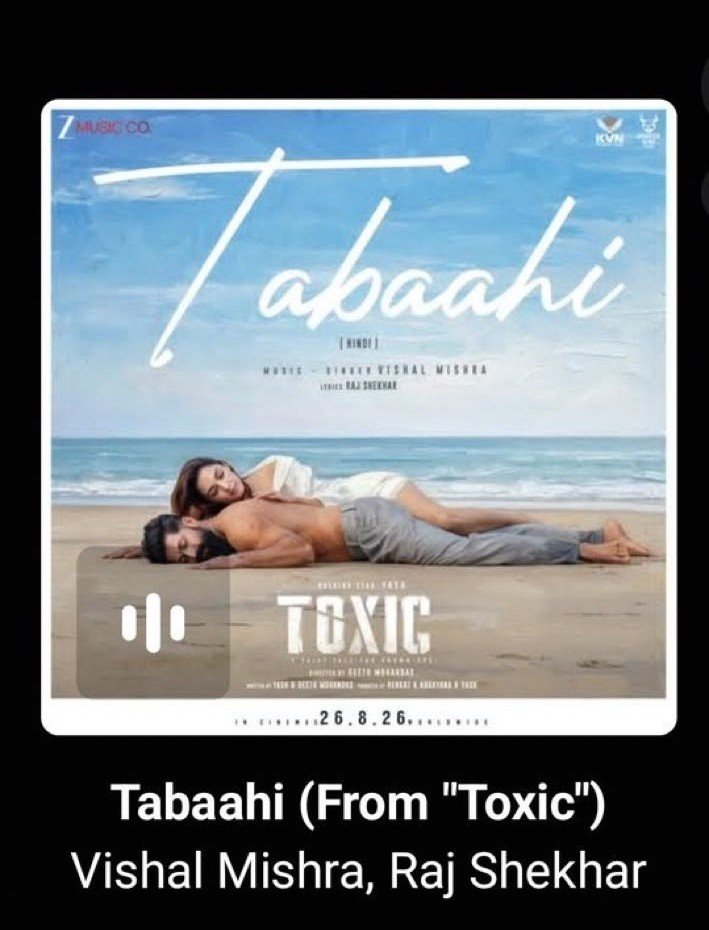 YashTrends's tweet photo. #Tabaahi New Poster 🔥🔥

#ToxicTheMovie @TheNameIsYash https://t.co/dnjikJ1E9v
