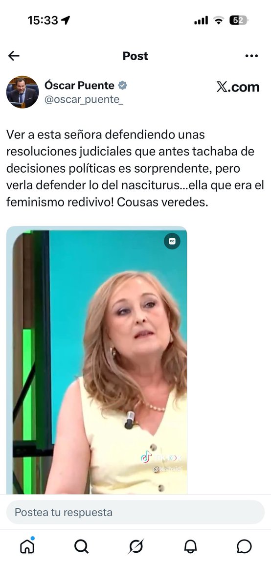 elisabeni's tweet photo. El señor ministro no va a dejar de hostigarme ni de manipular. Suerte que no afecta a mi independencia,no podría. ¡Qué tendrá que ver que explique que el nasciturus ya tiene derechos en la legislación - de herencia, de recibir donaciones y otros- con que yo defienda el derecho al aborto! Y dicen que el tipo ejerció de abogado 🤷‍♀️