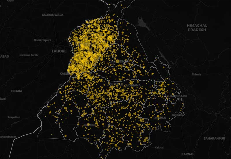 amansin88383501's tweet photo. Khalra report mentioned that Indian security forces killed 2000 Punjab police officials in fake encounters.
Each small dot represents a single fake encounter.
Bigger the dot means more people were killed at same place.
Read Insaaf for more info. https://t.co/DsouR31jHy