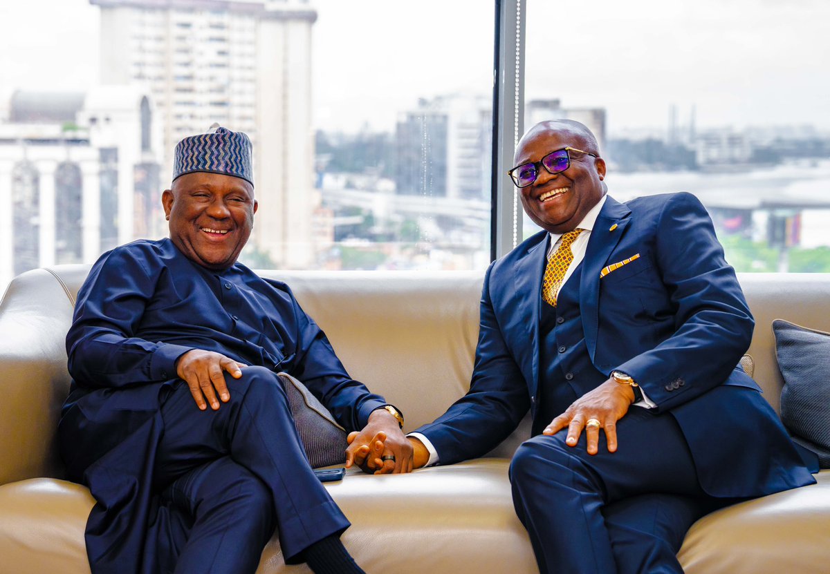 asr_rabiu's tweet photo. Delighted to receive Walter Akpani, Chairman/CEO of Providus Bank Nigeria, in my Lagos office today.

Congratulations on the successful acquisition of Unity Bank Nigeria. It was a pleasure discussing ways to further strengthen our valued relationship and explore future opportunities.