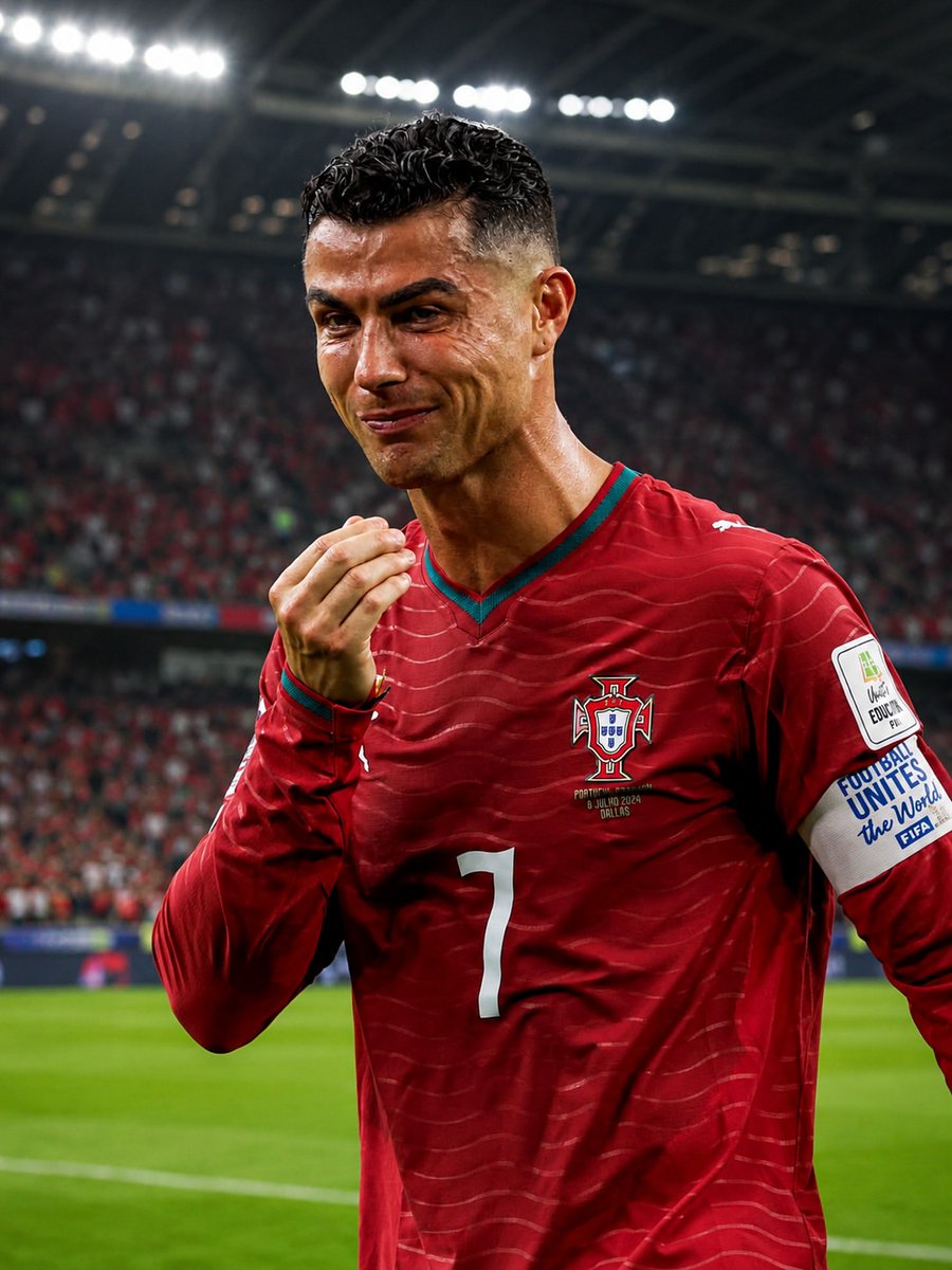 SportsOrbitX's tweet photo. Cristiano Ronaldo's World Cup journey ends.❤️🇵🇹

6 World Cups. 27 matches. 11 goals. The only player to score in six different FIFA World Cups.

The trophy may have eluded him, but his legacy never will. Thank you, CR7🐐❤️

#CristianoRonaldo #CR7 #Portugal #FIFAWorldCup #Football https://t.co/aoE4IHENlK