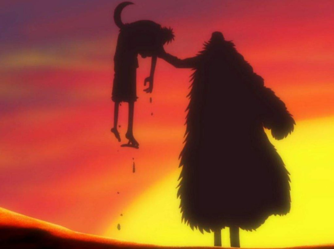 Myuropiece's tweet photo. #ONEPIECE1188

The Alabasta parallels are back. Imu stabbing Luffy with the "VOID" sword exactly like Crocodile did in the desert is absolute peak fiction 🗡️🩸 https://t.co/xyPhI3tnf6