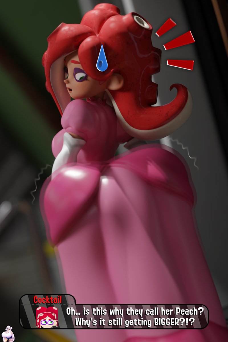 LaZzAM90's tweet photo. July Request #1 - Cocktail (OC of @/toainsully) ❤️

Out of the Rouge suit and into the Pink Princess Dress! 🩷

Though it seems this time the dress is giving Cocktail an Impressive "Peach" of her own! 🍑😳💞 https://t.co/rRAFZ0vtgC