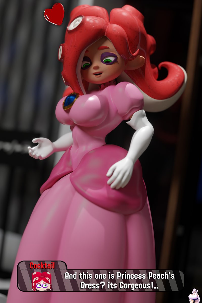 LaZzAM90's tweet photo. July Request #1 - Cocktail (OC of @/toainsully) ❤️

Out of the Rouge suit and into the Pink Princess Dress! 🩷

Though it seems this time the dress is giving Cocktail an Impressive "Peach" of her own! 🍑😳💞 https://t.co/rRAFZ0vtgC