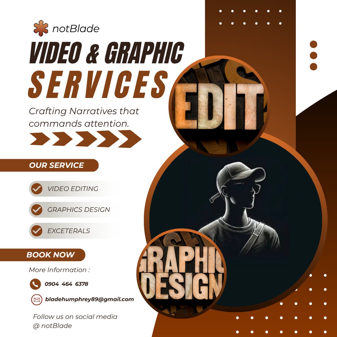 Blade_6ix's tweet photo. Create. Design. Edit..
That’s what we do at notBlade.
Your visuals deserve more than basic. ✨
DM or WhatsApp 📲 @09044646378
Follow @notblade

#HiringEditor
​#ContentCreators
​#VideoMarketing
​#VideoEditing
​#NigeriaTech https://t.co/Z2zDtS63jO