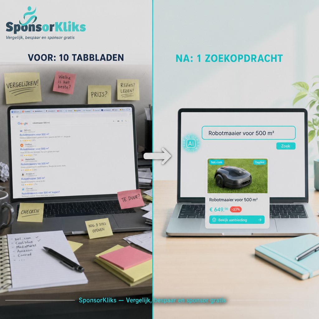 SponsorKliks's tweet photo. Van 10 tabbladen naar 1 zoekopdracht. Onze AI-prijzenvergelijker vindt in seconden de beste deal. Probeer het zelf → https://t.co/ScZBQv2nAB https://t.co/rOD332kqXs