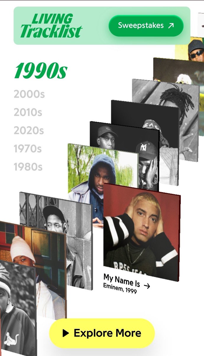 Shadyind's tweet photo. EMINEM x SPRITE 🟩 🧊

Sprite is celebrating hip-hop history with its new "Living Tracklist" campaign, featuring 26 limited-edition cans & bottles inspired by some of the culture's most influential songs.

One of the standout designs pays tribute to Eminem's "My Name Is," bringing the iconic track to life on a collectible can.

The collectible designs will begin rolling out starting in July 2026 and will be available for a limited time through September 2026.