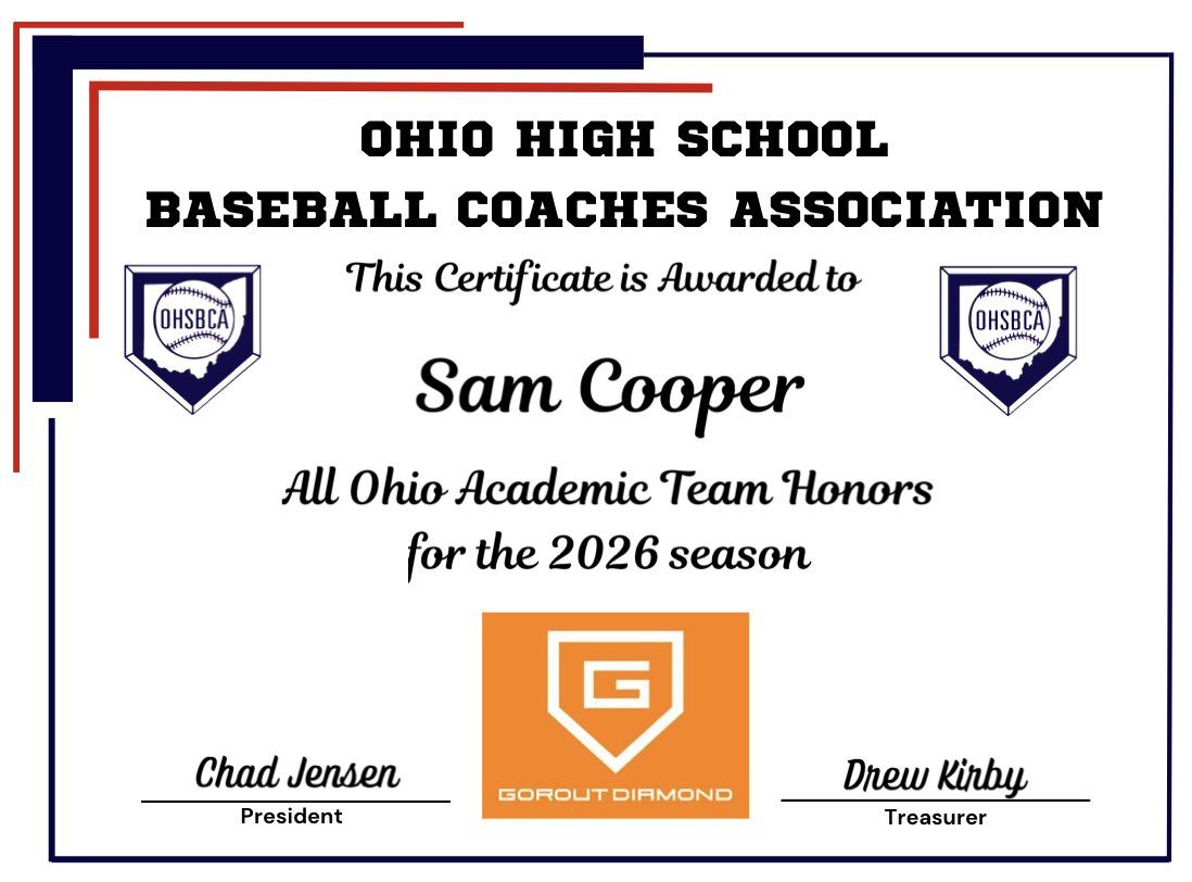 BaseballRedmen's tweet photo. Congratulations to Sam Cooper on earning Academic All-Ohio! https://t.co/fJkmEyfrnS