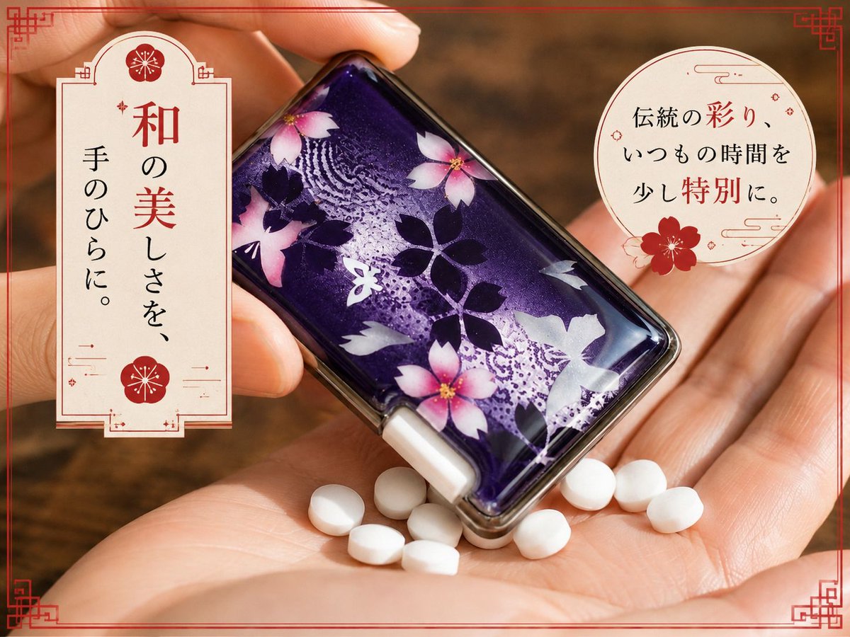 artandhalf's tweet photo. いつものミンティアが、芸術品に変わる。手仕事のぬくもりが詰まった一点ものケースで、毎日をちょっと特別にしませんか？

作品の詳細は【返信欄】に記載しています👇

#ハンドメイド作品 #名入れギフト #和雑貨 #ミンティアケース #和モダン #UniqueHandmade #JapaneseCraft #CustomGift https://t.co/lmfdMJEbI9