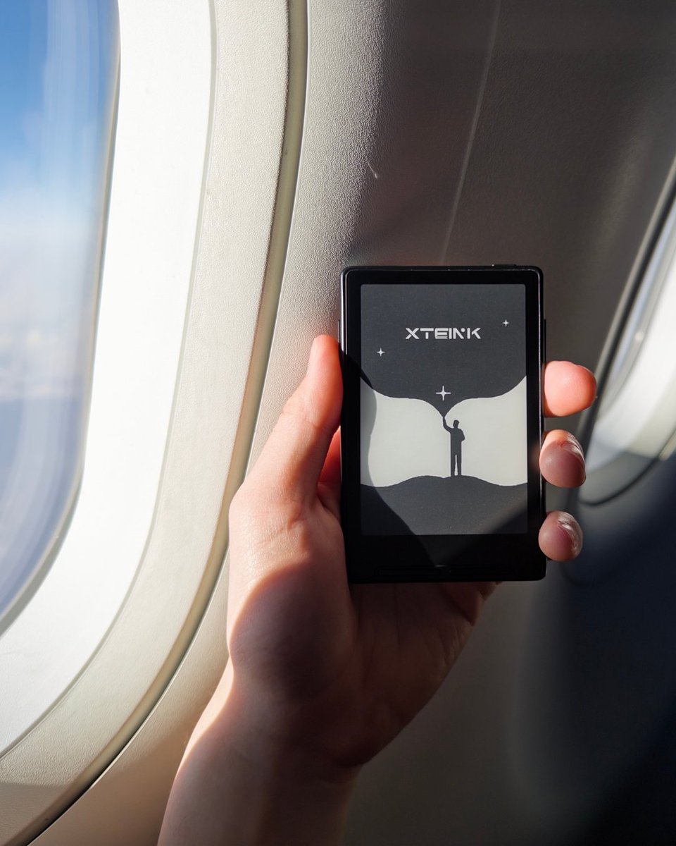 xteink19947's tweet photo. Read Freely, even above the clouds.
A window seat, a little sunlight, and a few pages between destinations.
#xteink #pocketereader #einkreader #travelreading #readfreely https://t.co/YqzzIQtgoD