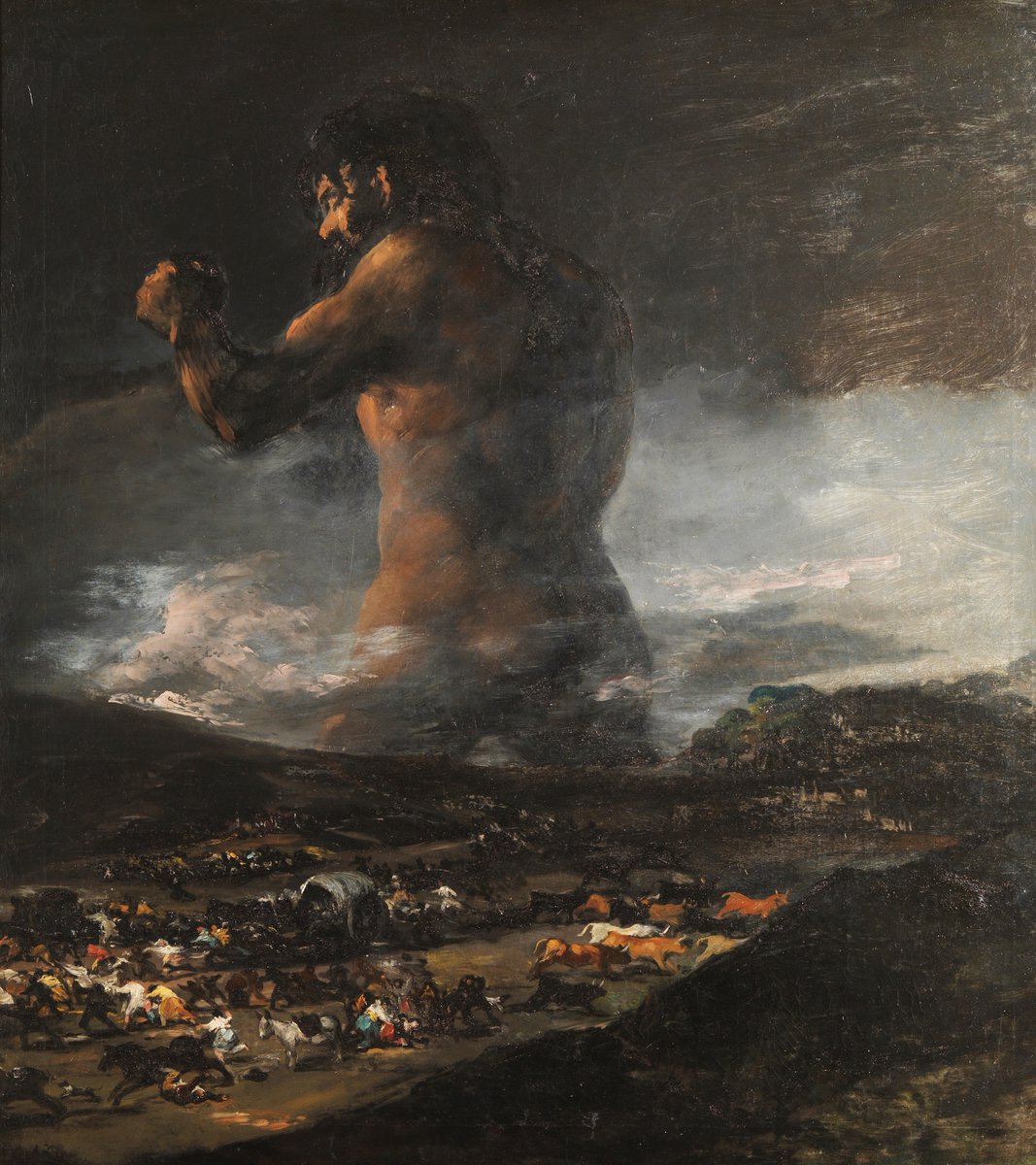 RomanticCanvas's tweet photo. The Colossus
Francisco de Goya, after 1808 https://t.co/ZO6KzPghRp