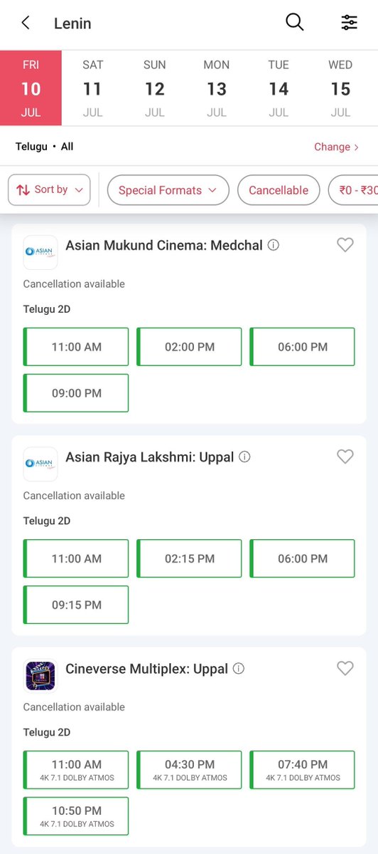 akhil_tweetz's tweet photo. #LENIN @ Hyderabad
Allu Cinemas & Asian Chain 🥳
#LeninOnJuly10th
#3DaysToGoForLenin https://t.co/nAg4WIV8ID