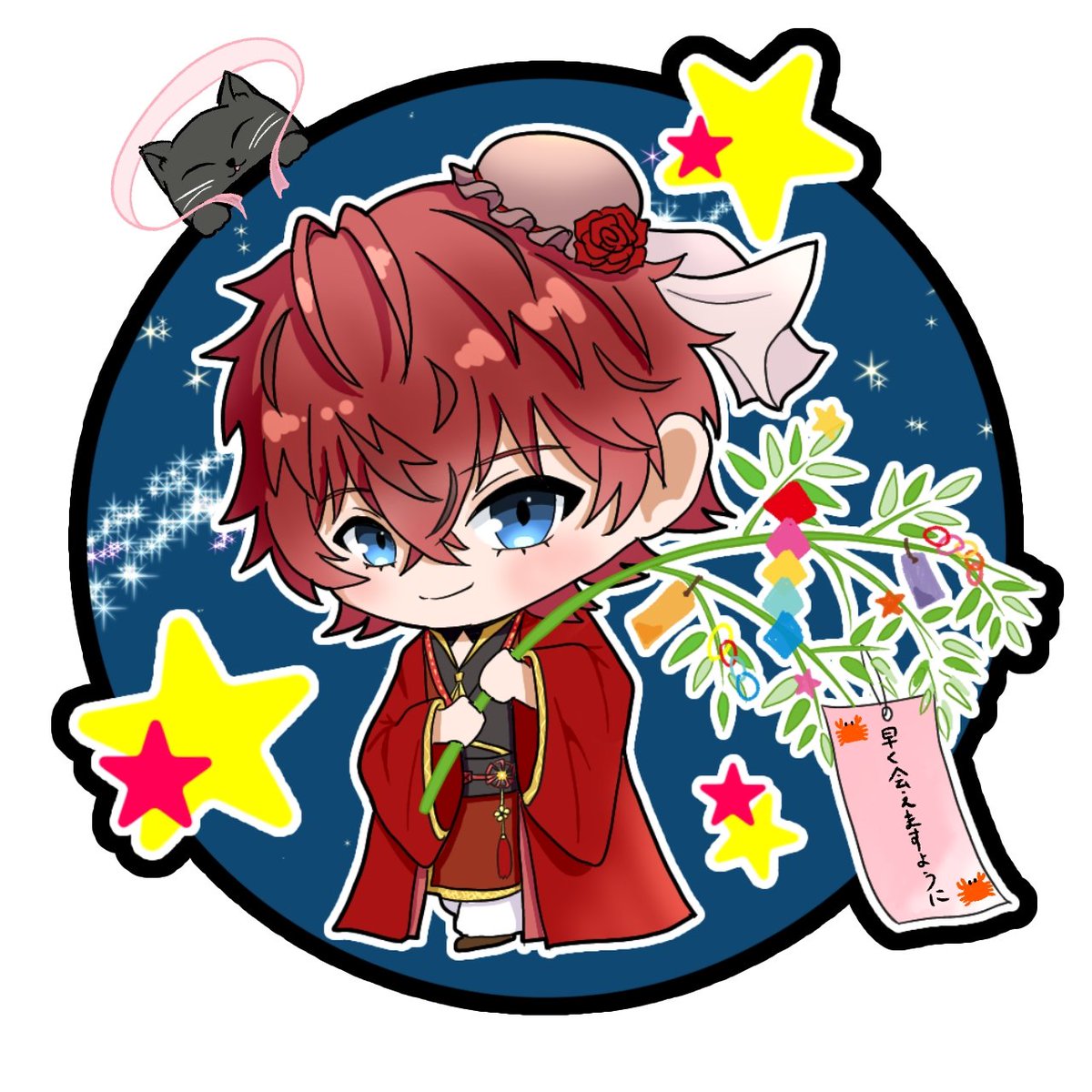 ロゼくんのお願いごとが 叶いますように✨ #ロゼの絵 #ロゼみて