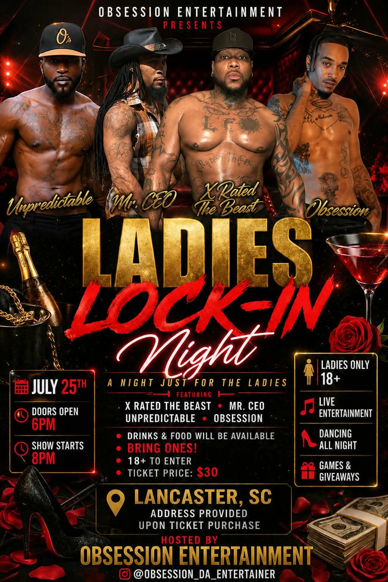 da_obsession's tweet photo. July 25th Lancaster sc!!! Contact me for ticket information!! https://t.co/oDGDVUYmV3