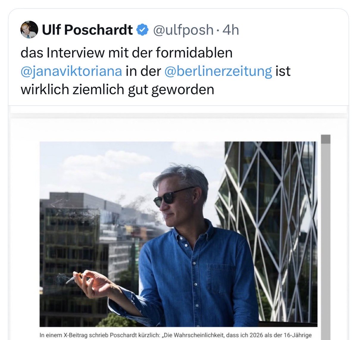 AlexWallasch's tweet photo. Natürlich ist es für Sie gut geworden - offenbar haben Sie drauf bestanden, dass nicht nach Ihrem Ende als Journalist (ukrainepropagandaorden) gefragt werden durfte. Jedenfalls wurde nicht gefragt. GFY und Ps.: „formidable“ ist die kleine Schwester von Scheiße, wissen Sie ja … @ulfposh @janaviktoriana