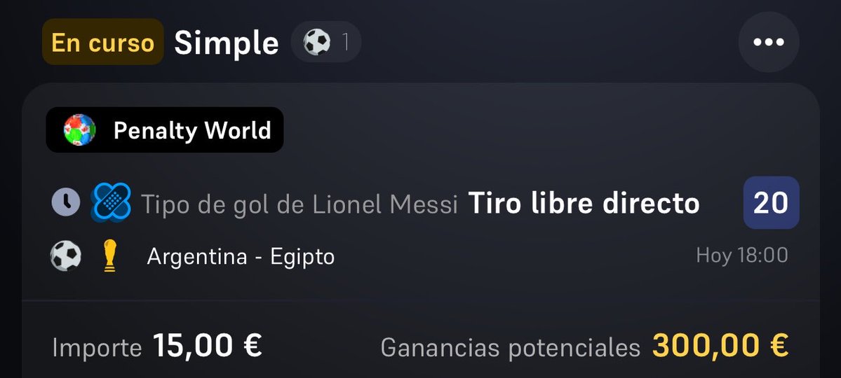 Bets_Locas's tweet photo. Ya metiste un gol así, Leo. Ahora meté otro 😎 https://t.co/PbOHjprkpo
