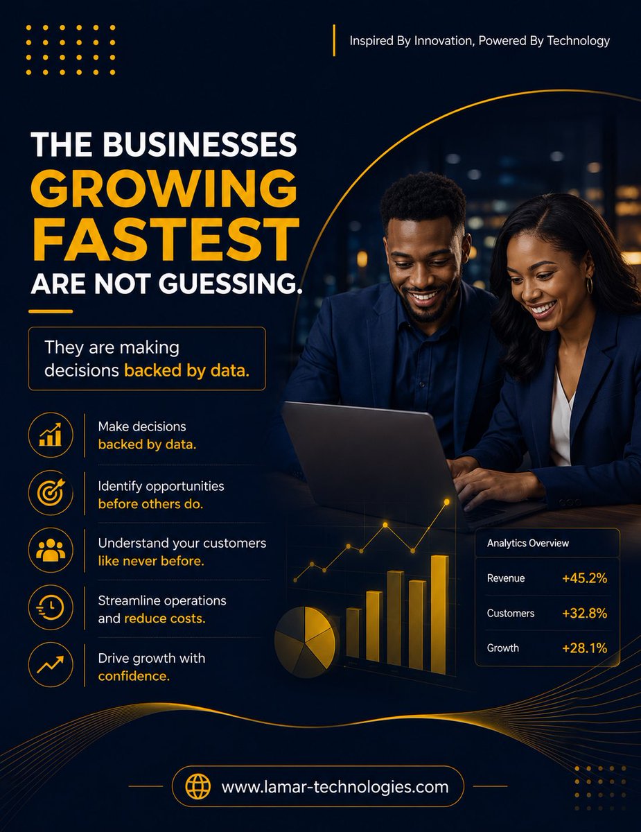 LamarTech_'s tweet photo. Need a custom dashboard tailored to your business?
Lamarr Technologies can help you unlock the power of your data.
#LamarrTechnologies #BusinessIntelligence
#DataAnalytics #DigitalTransformation
#BusinessGrowth #SmartDecisions #TechSolutions https://t.co/xQsFm2dhoN