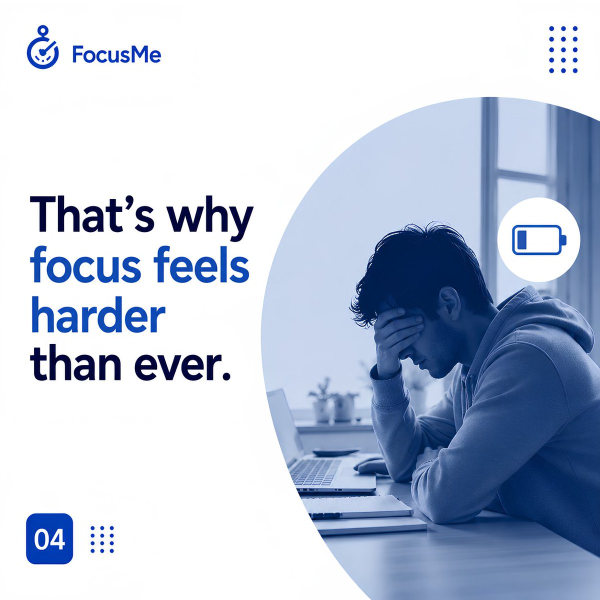 FocusMe's tweet photo. Focus is not lost overnight.
It fades when constant stimulation becomes the norm.
Change your environment, and your attention will follow.
#Focus #Productivity #DeepWork #FocusMe https://t.co/f7vP6t9iV6