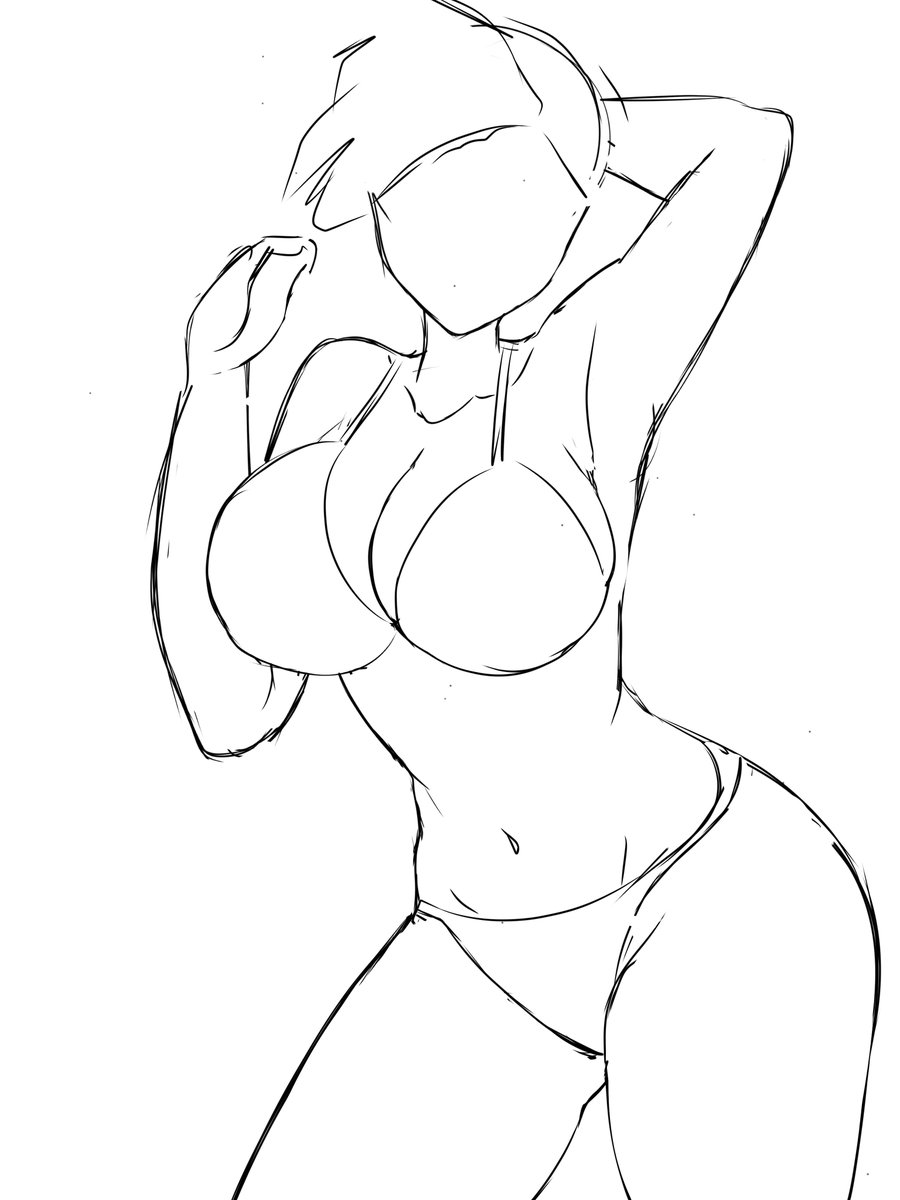 Sariyaa_Riisan's tweet photo. Wip com~ going back to my body type forte xD https://t.co/yKc7hTnzPB