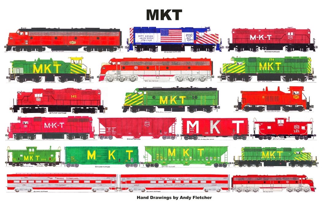CustomTrains's tweet photo. Have a great breakfast with Missouri-Kansas-Texas with my Railroad placemats. https://t.co/E4Dxiuj1yn https://t.co/STCWmSh0vX